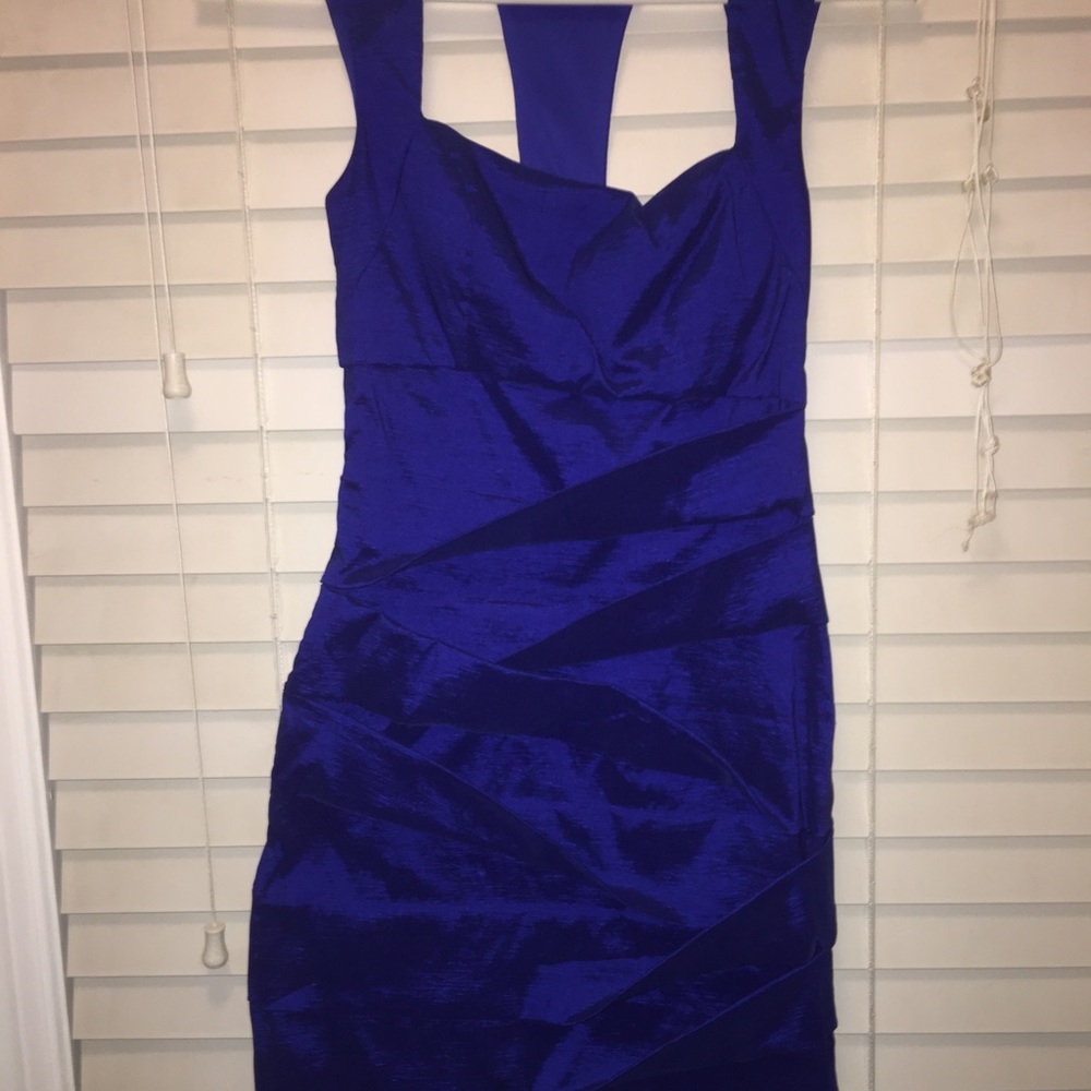 Semi Formal Blue Mini Dress